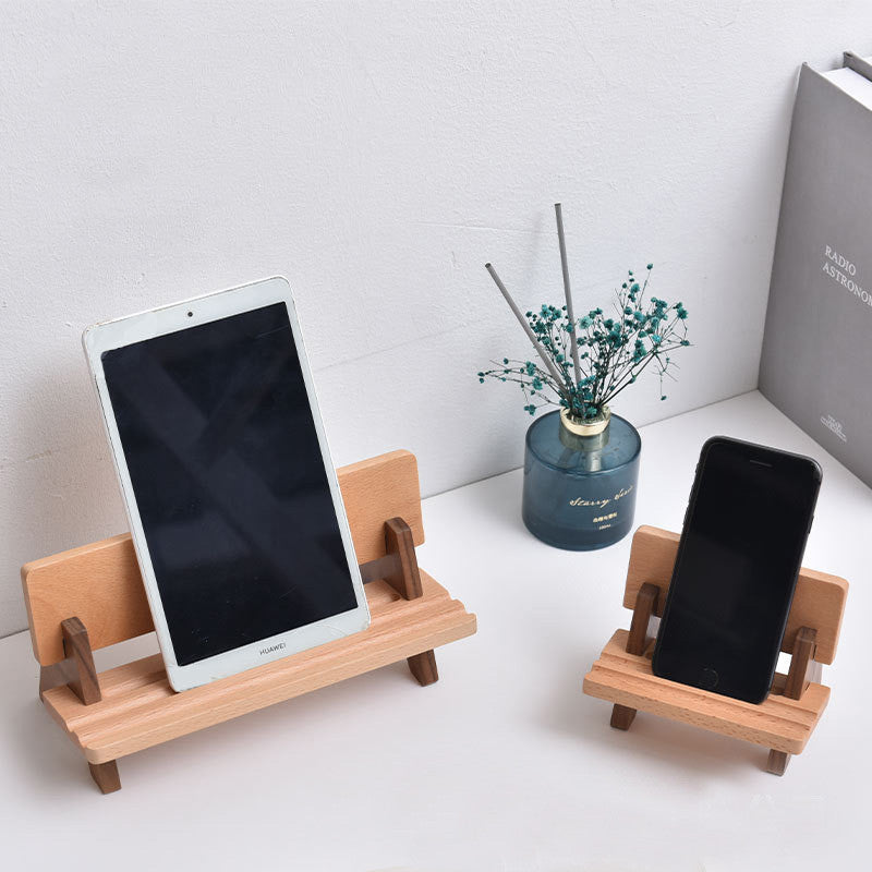 BowLift | Solid Wood Adjustable And Rechargeable Tablet/Phone Holder