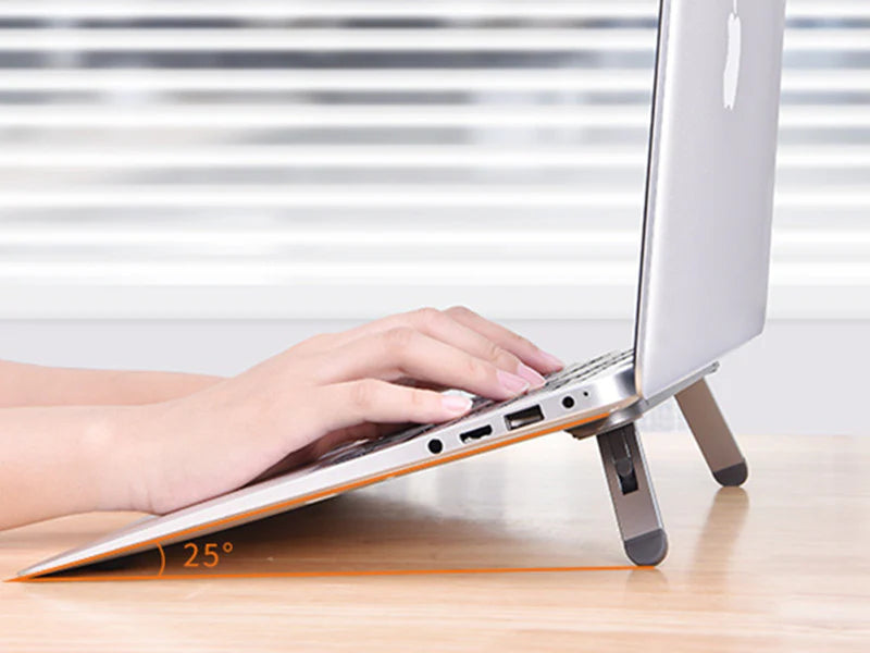 BowLift | Portable Aluminum Laptop Stand, with Adjustable & Ergonomic Design, for Home, Office, Study & More