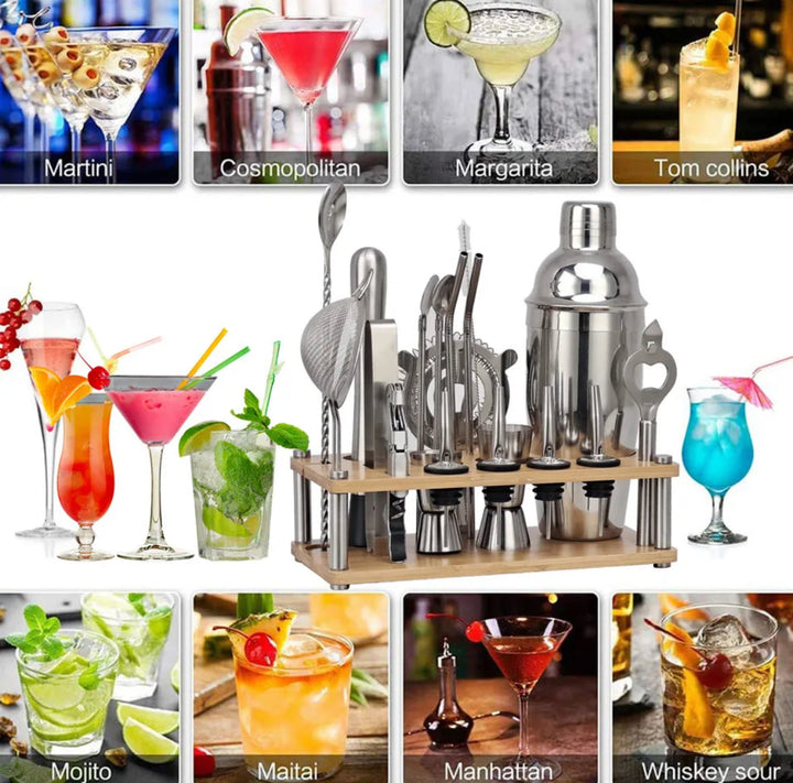 ShakerPro - Luxe 23-delige Cocktailset voor Bartenders Bowlift