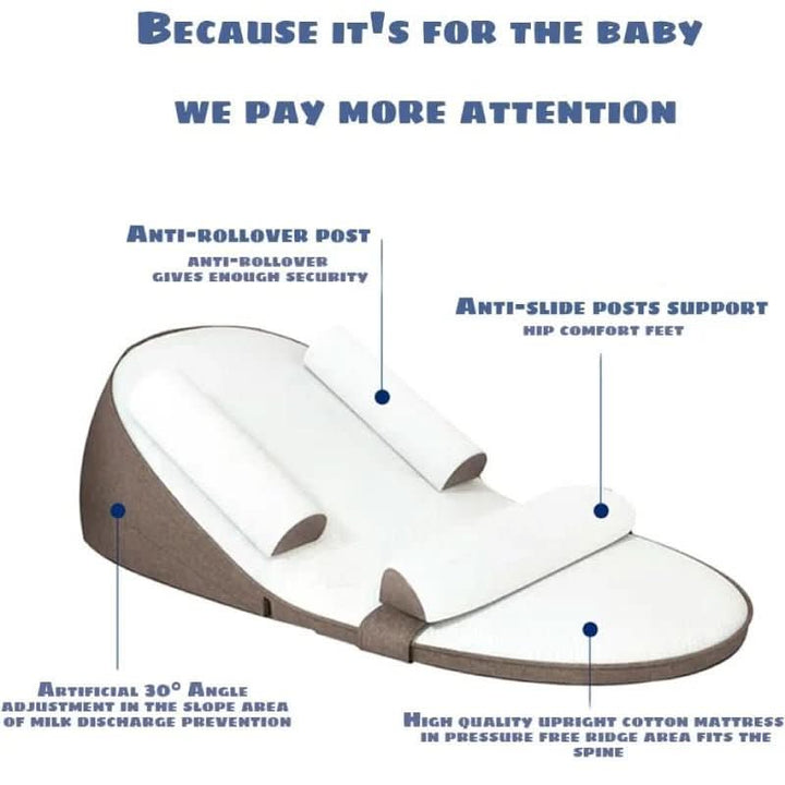 BowLift | Side sleeper pillow with anti-reflux inclination for newborns