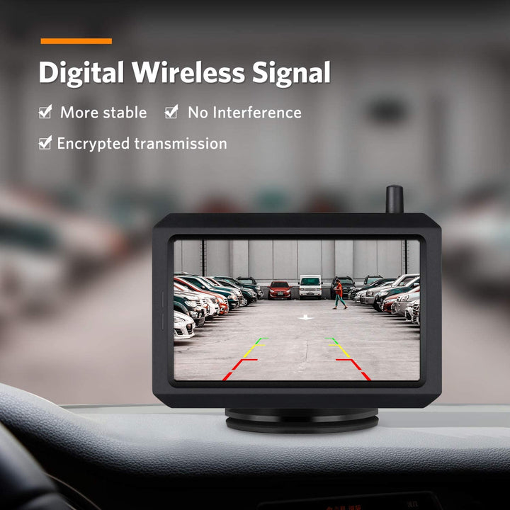 BowLift | Wireless Rear View Camera with 5" or 7" Monitor – 20m Night Vision & Waterproof Reversing System for Car, Van & Camper