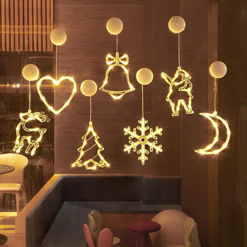 BowLift | LED Christmas lights with suction cups for glass and mirrors