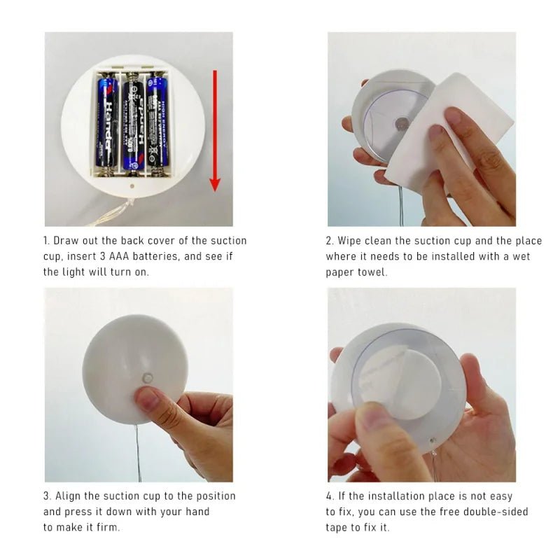 BowLift | LED Christmas lights with suction cups for glass and mirrors