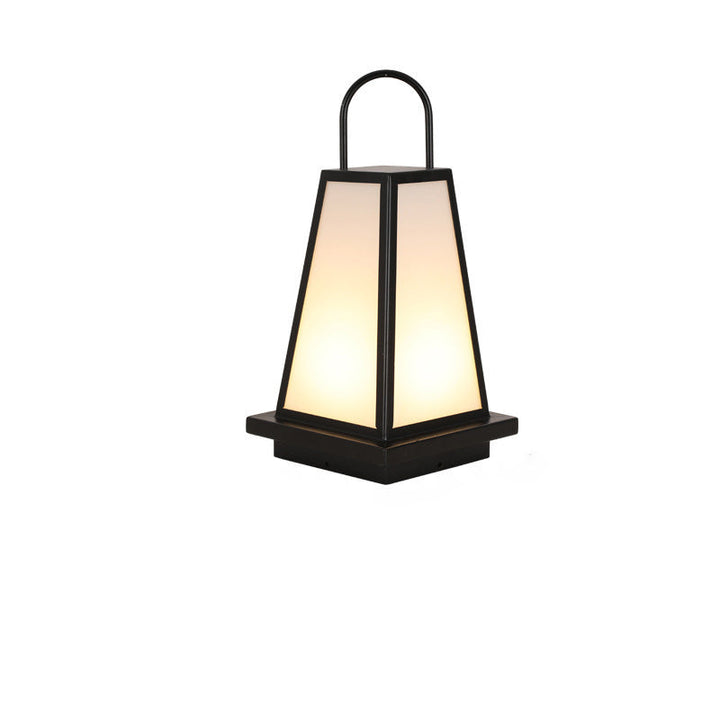 Contemporary Industrial Solar Iron Acrylic 1-Light Outdoor Post Light For Garden | Bowlift