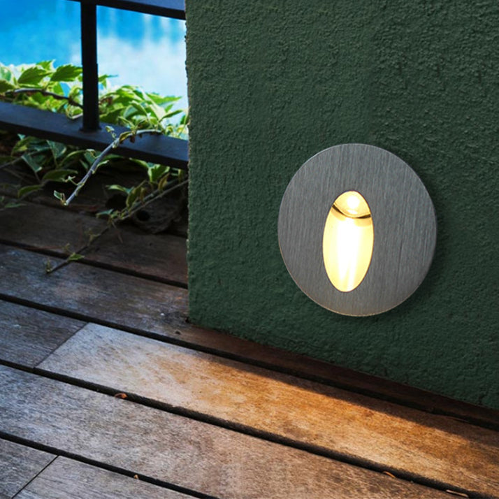 BowLift | Modern Art Deco Round Square Aluminum Waterproof LED Wall Light for Hallways