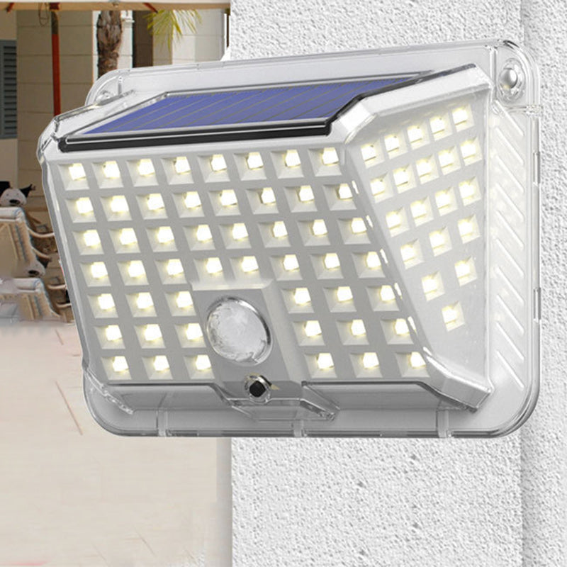 Modern Simplicity Solar Waterproof Triangle Silicone ABS PC LED Outdoor Wall Sconce Lamp For Outdoor Patio | Bowlift