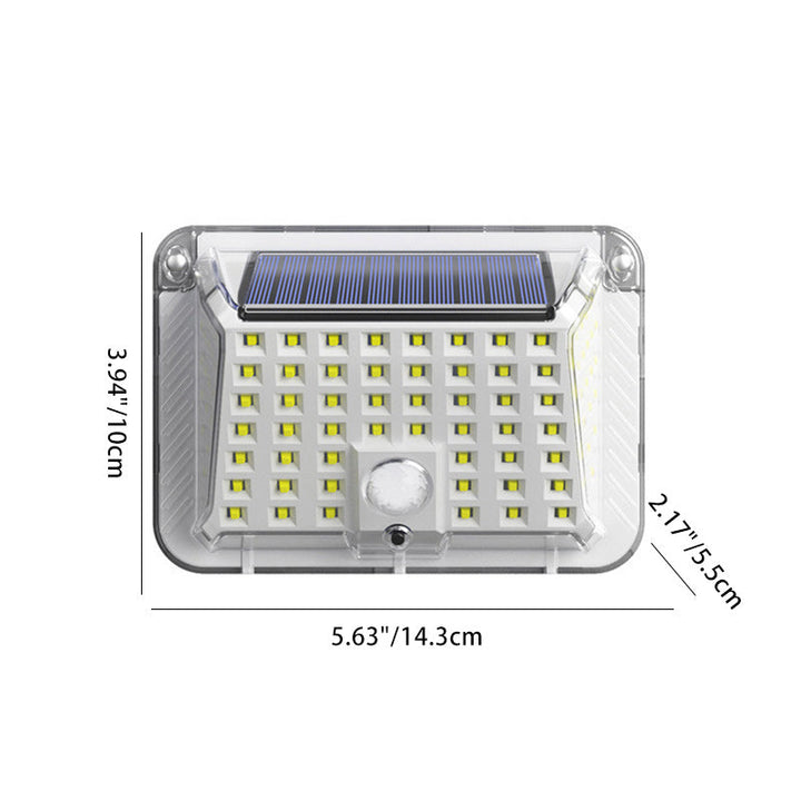Modern Simplicity Solar Waterproof Triangle Silicone ABS PC LED Outdoor Wall Sconce Lamp For Outdoor Patio | Bowlift