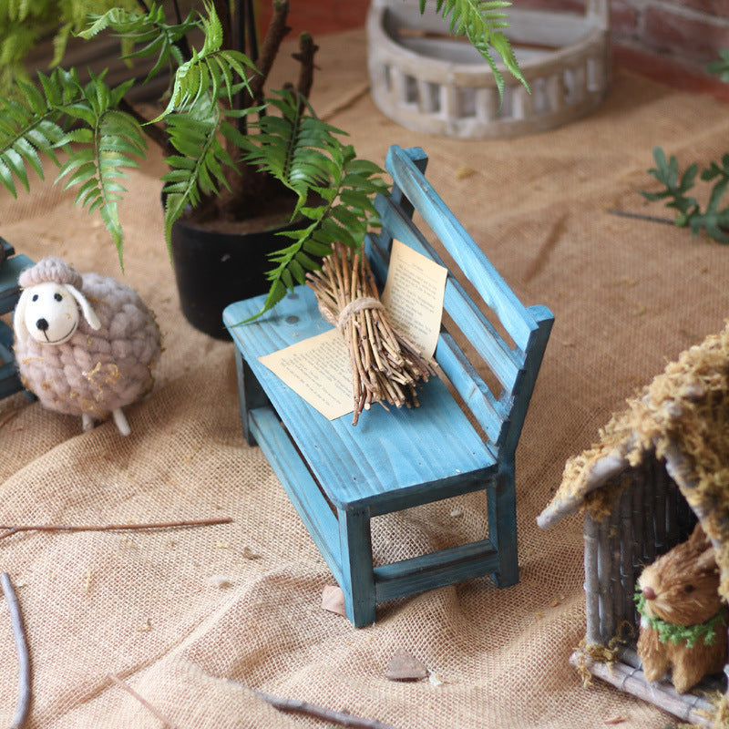 Modern Minimalist Rectangular Solid Wood Low Stool Backrest Decorative Cartoon Design For Garden | Bowlift