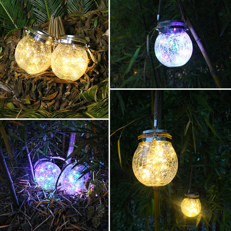 Modern Art Deco Solar Orb Stainless Steel Glass LED Outdoor Light For Garden | Bowlift