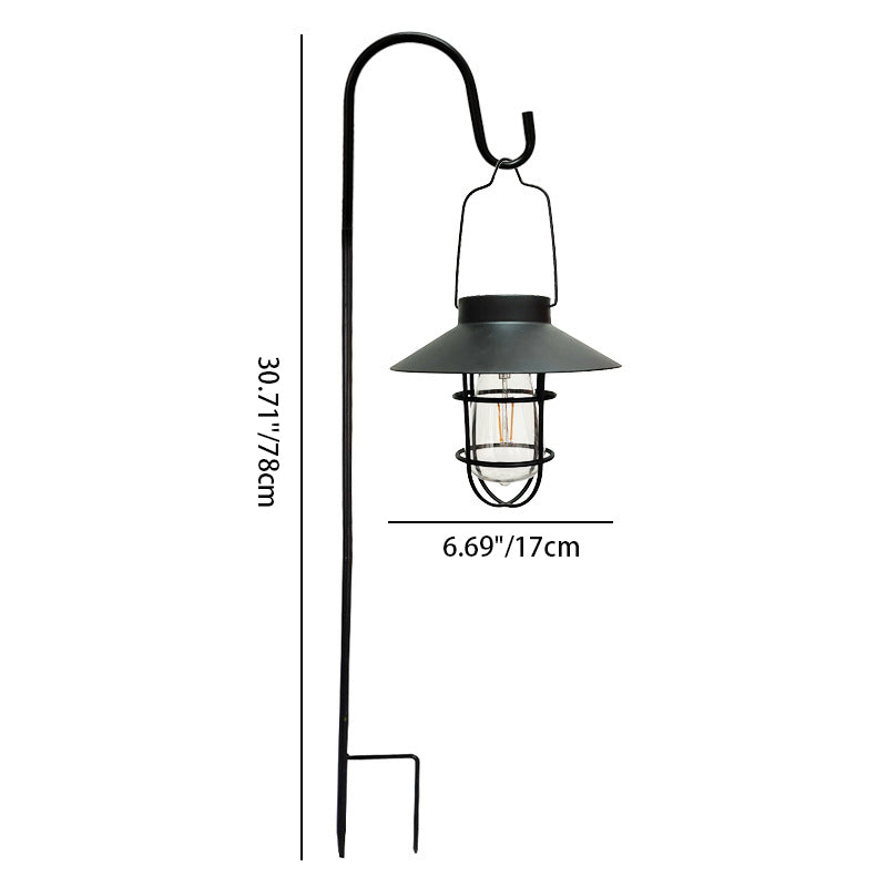 Modern Minimalist Solar Cylinder Hollow Out Iron Plastic LED Outdoor Light For Garden | Bowlift