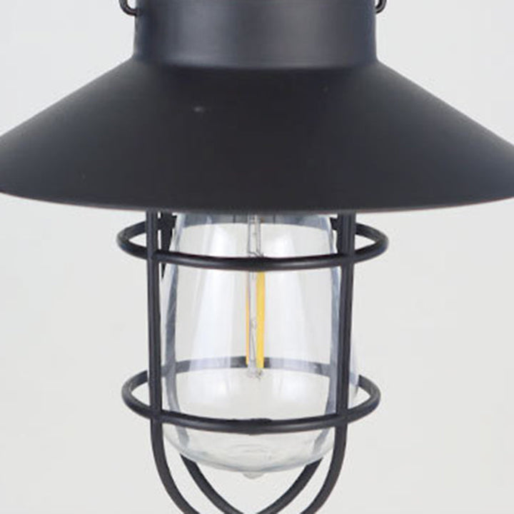 Modern Minimalist Solar Cylinder Hollow Out Iron Plastic LED Outdoor Light For Garden | Bowlift