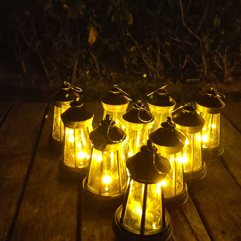 Modern Minimalist Solar Portable Round Tower Iron LED Outdoor Light For Garden | Bowlift