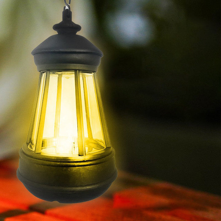 Modern Minimalist Solar Portable Round Tower Iron LED Outdoor Light For Garden | Bowlift