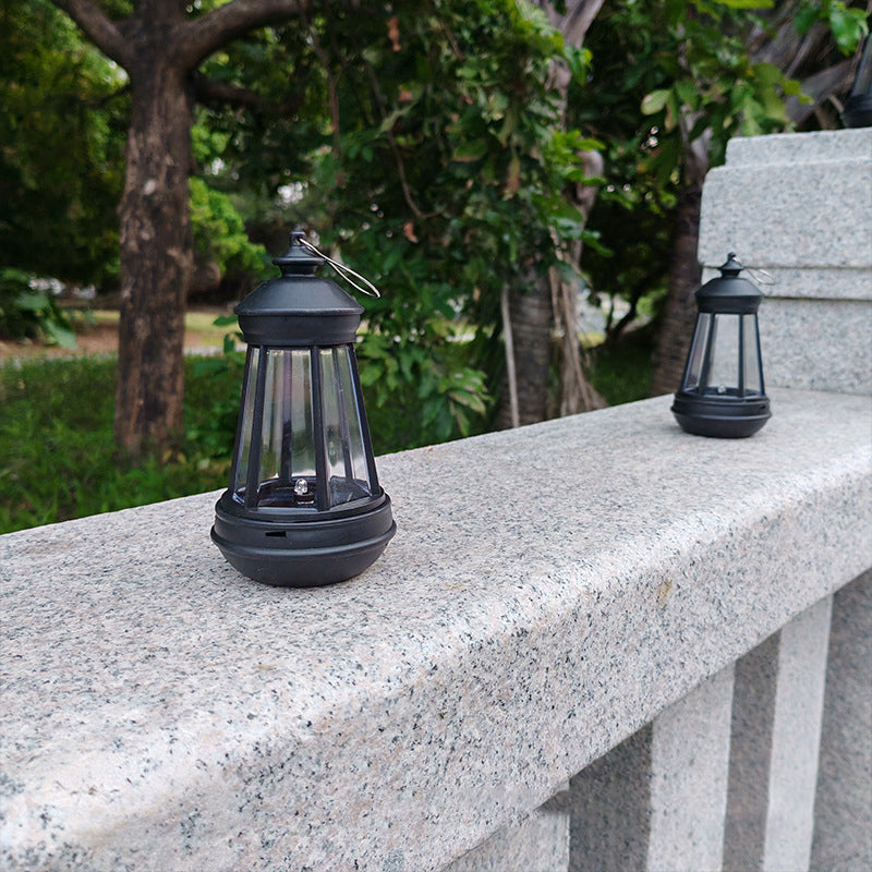 Modern Minimalist Solar Portable Round Tower Iron LED Outdoor Light For Garden | Bowlift