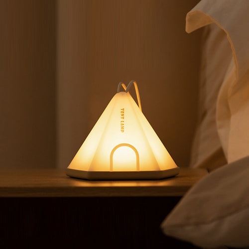 Contemporary Creative Tent Shape Triangle ABS PP LED Outdoor Light For Outdoor Patio | Bowlift