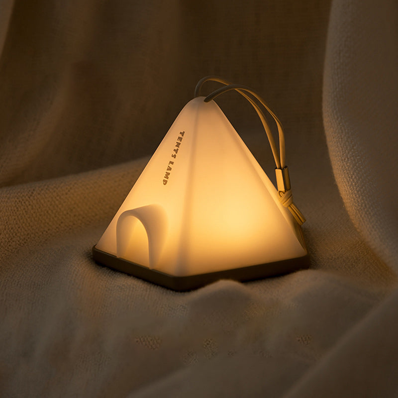 Contemporary Creative Tent Shape Triangle ABS PP LED Outdoor Light For Outdoor Patio | Bowlift