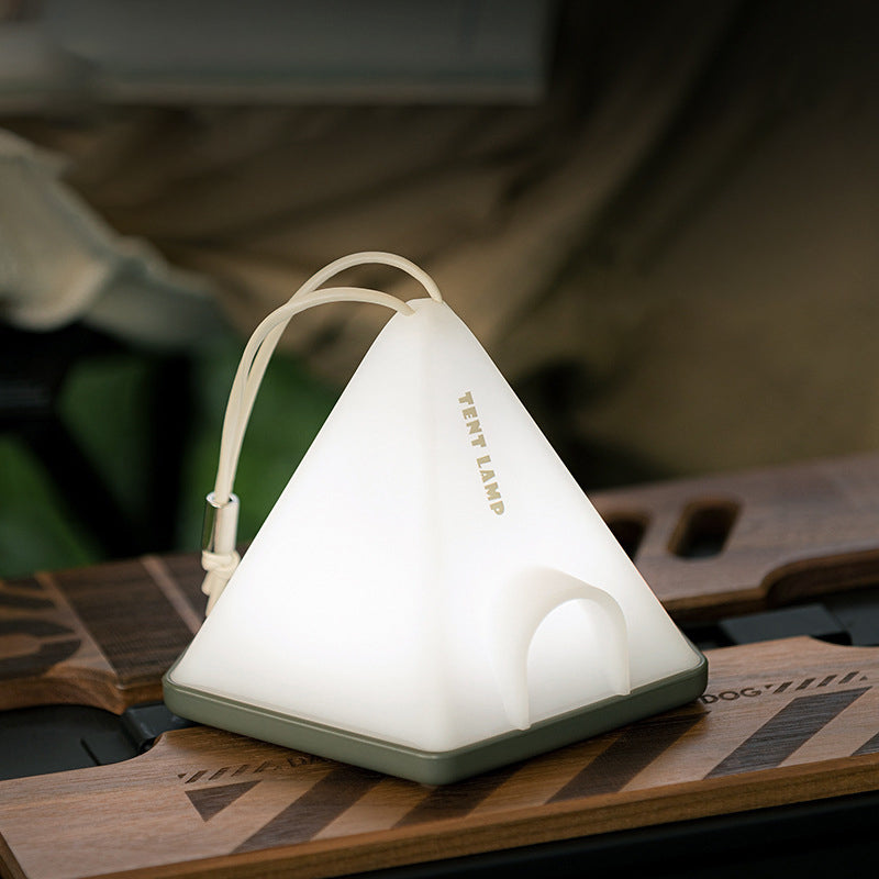 Contemporary Creative Tent Shape Triangle ABS PP LED Outdoor Light For Outdoor Patio | Bowlift