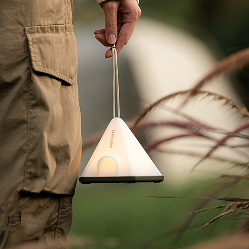 Contemporary Creative Tent Shape Triangle ABS PP LED Outdoor Light For Outdoor Patio | Bowlift