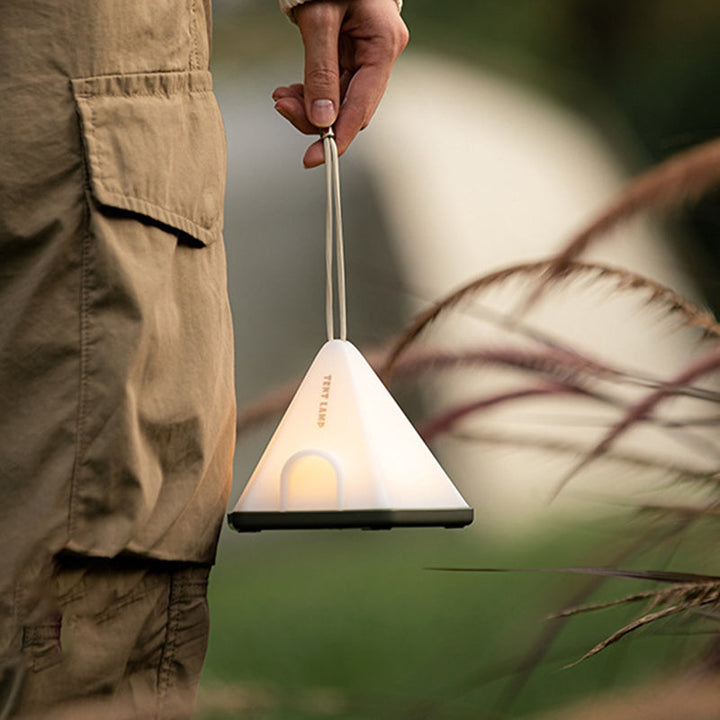 Contemporary Creative Tent Shape Triangle ABS PP LED Outdoor Light For Outdoor Patio | Bowlift