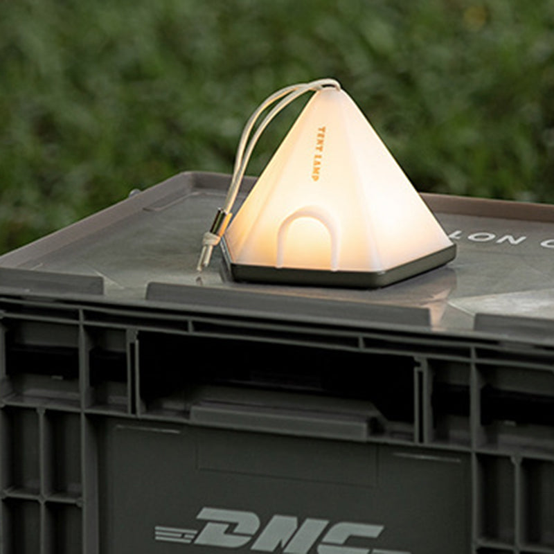 Contemporary Creative Tent Shape Triangle ABS PP LED Outdoor Light For Outdoor Patio | Bowlift