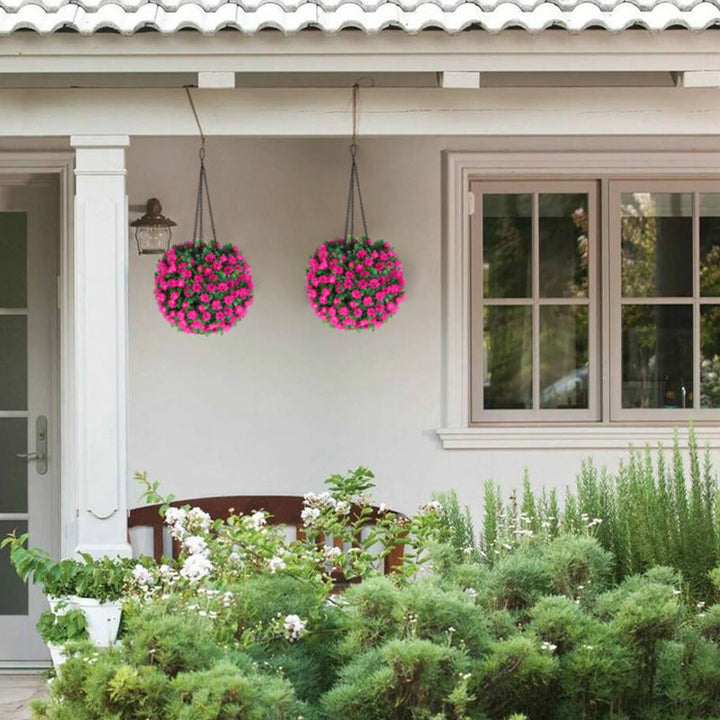 Modern Art Deco Round Flower Bouquet Plastic LED Outdoor Light For Garden | Bowlift