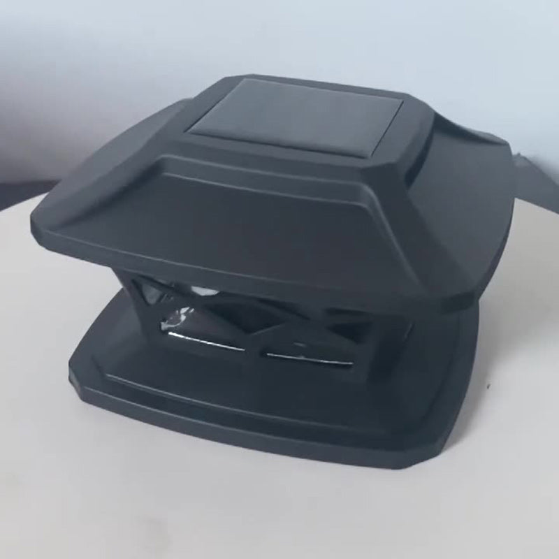 Modern Simplicity Square Plastic LED Post Head Light Outdoor Light For Garden | Bowlift