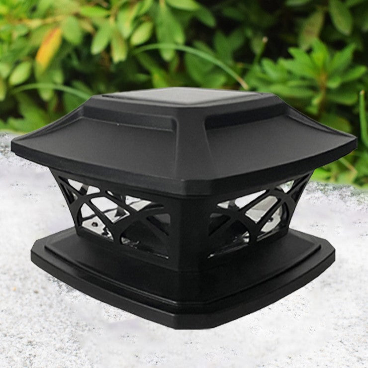 Modern Simplicity Square Plastic LED Post Head Light Outdoor Light For Garden | Bowlift