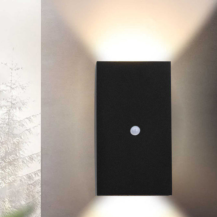 Modern Minimalist Waterproof Rectangular Aluminum LED Outdoor Wall Sconce Lamp For Outdoor Patio | Bowlift
