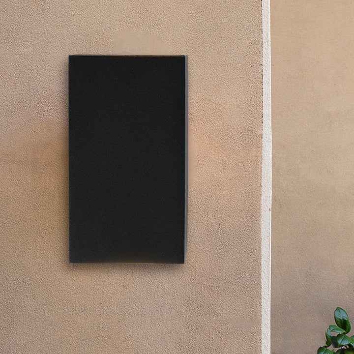 Modern Minimalist Waterproof Rectangular Aluminum LED Outdoor Wall Sconce Lamp For Outdoor Patio | Bowlift