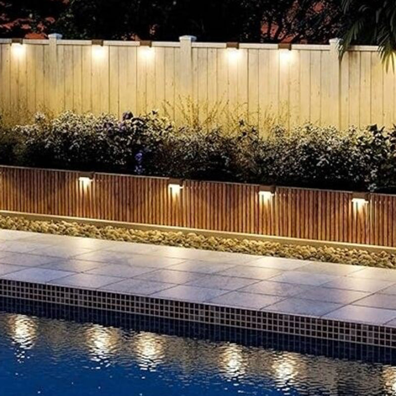 Modern Minimalist Solar Waterproof Rectangular Plastic LED Outdoor Light For Garden | Bowlift