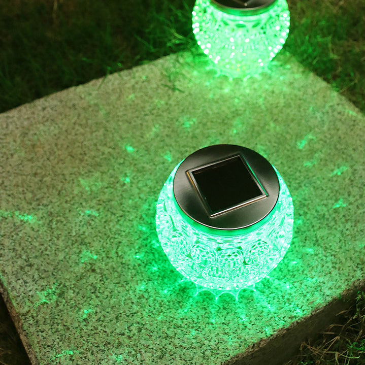 Modern Art Deco Solar Glass Jar Full Of Stars ABS Stainless Steel LED Outdoor Lights For Garden | Bowlift