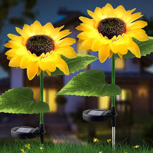 Contemporary Creative Artificial Flower LED Solar Waterproof Lawn Insert Light For Outdoor Patio | Bowlift