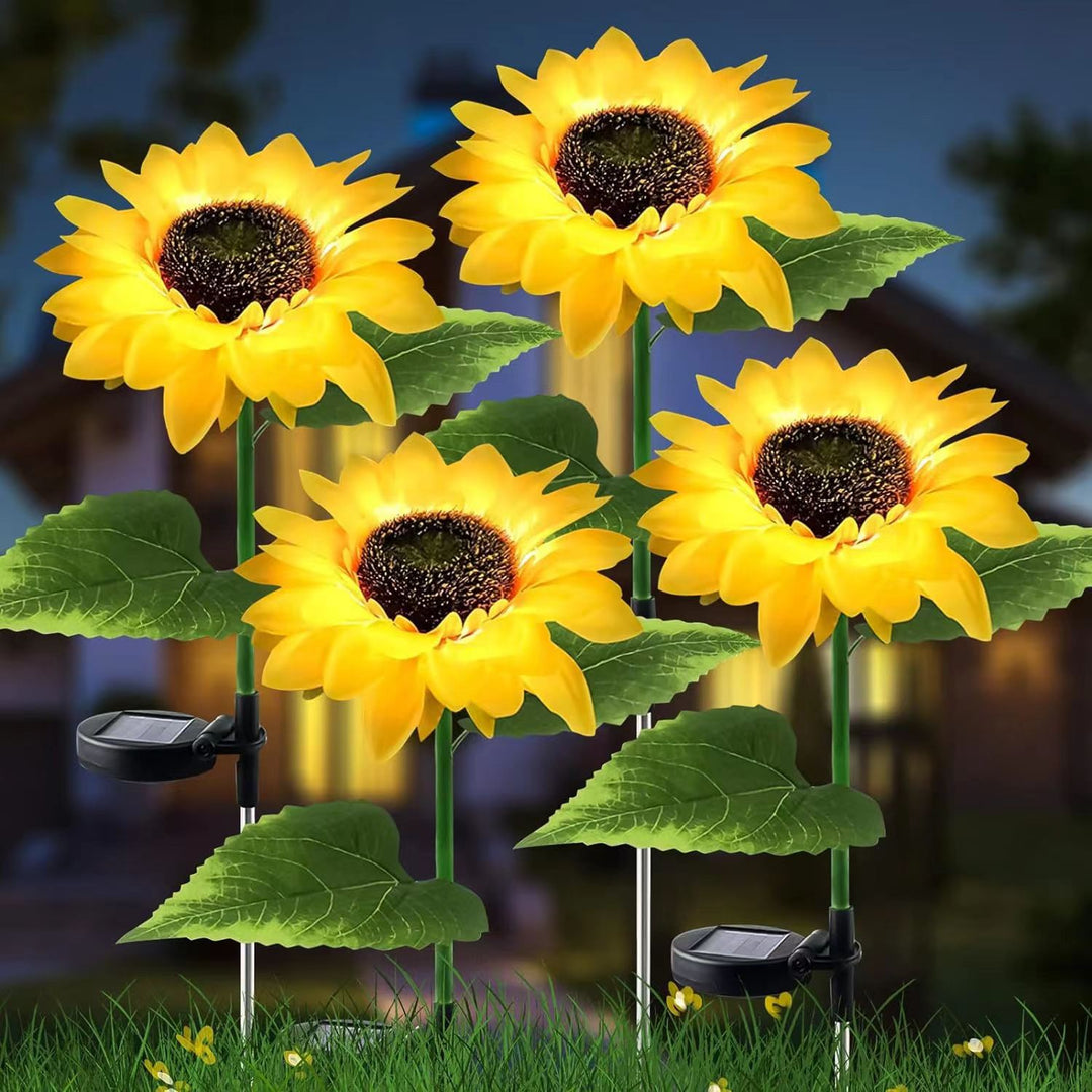 Contemporary Creative Artificial Flower LED Solar Waterproof Lawn Insert Light For Outdoor Patio | Bowlift