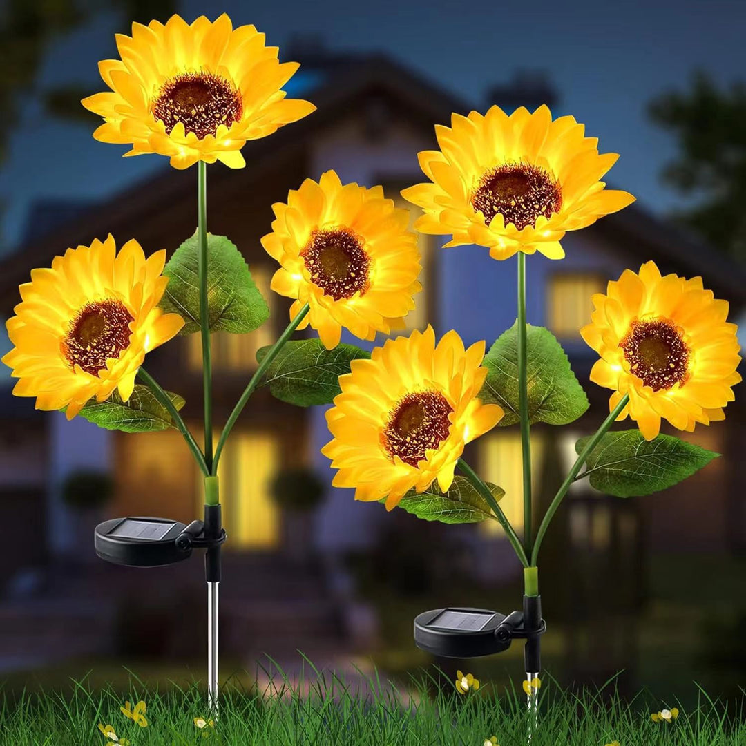 Contemporary Creative Artificial Flower LED Solar Waterproof Lawn Insert Light For Outdoor Patio | Bowlift