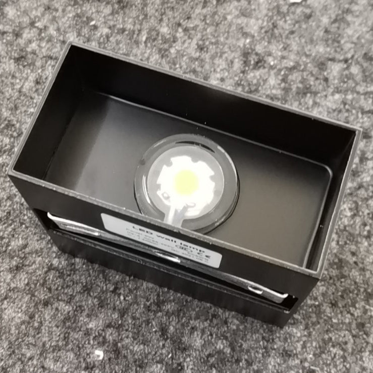 BowLift | Modern Minimalist Waterproof Cube Up Down Aluminum Glass Induction LED Wall Light Lamps For Bedroom