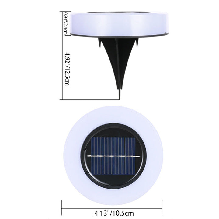 Modern Minimalist Solar Waterproof Round Cylinder Plastic ABS LED Ground Plug Landscape Light For Garden | Bowlift