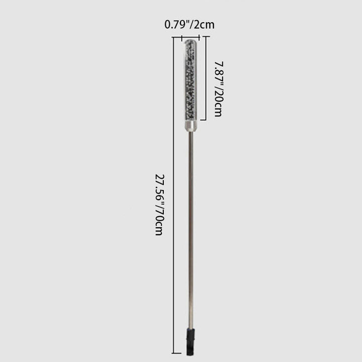 Contemporary Scandinavian Waterproof Cylinder Oval Reed Bubbles Stainless Steel Acrylic LED Outdoor Lawn Landscape Lamp For Outdoor Patio | Bowlift
