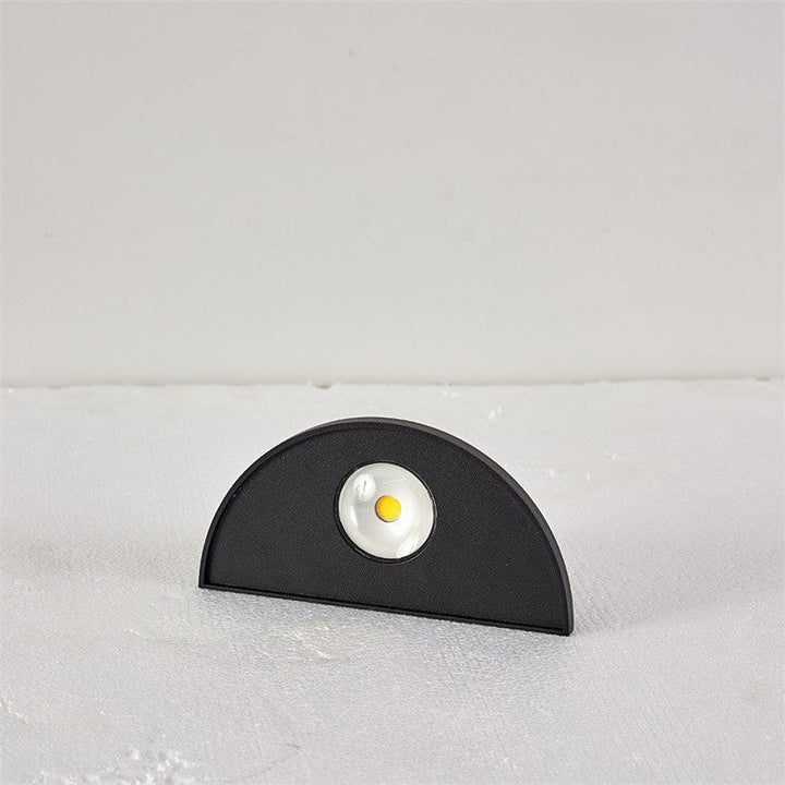 Modern Minimalist Waterproof Triangle Semicircle Die-Cast Aluminum PC LED Wall Sconce Lamp For Outdoor Patio | Bowlift