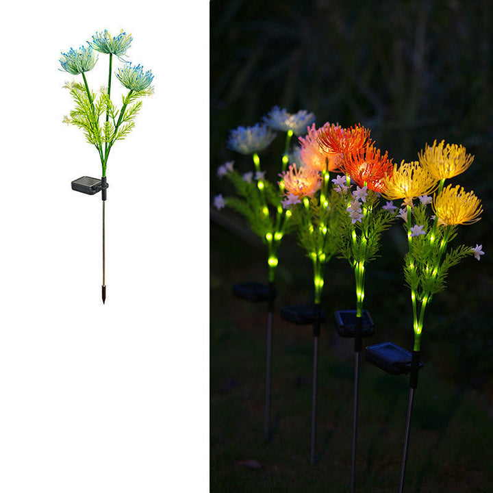 Modern Minimalist Solar Waterproof Simulation Petals Blade ABS Stainless Steel LED Ground Plug Landscape Lamp For Garden | Bowlift