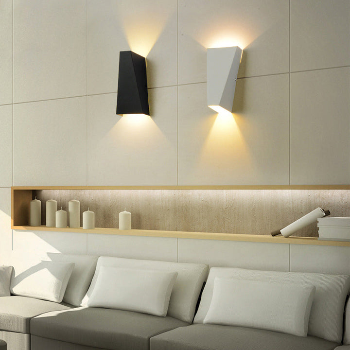 Modern Minimalist Waterproof Trapezoidal Aluminum Die-Cast LED Outdoor Wall Sconce Lamp For Outdoor Patio | Bowlift