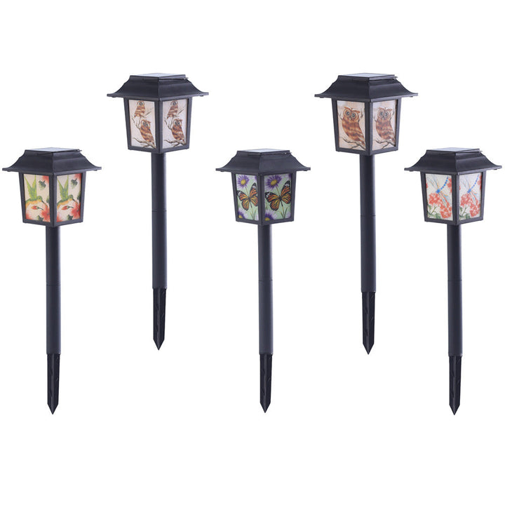Contemporary Industrial Square Owl Pattern LED Solar Waterproof Lawn Insert Light For Outdoor Patio | Bowlift
