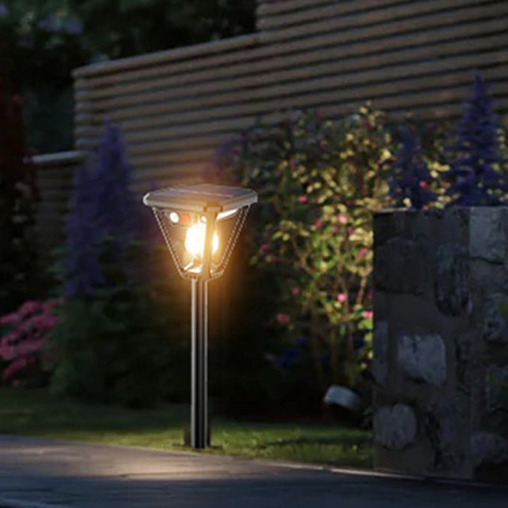 Contemporary Industrial Human Body Sensing LED Solar Waterproof Lawn Insert Light For Outdoor Patio | Bowlift