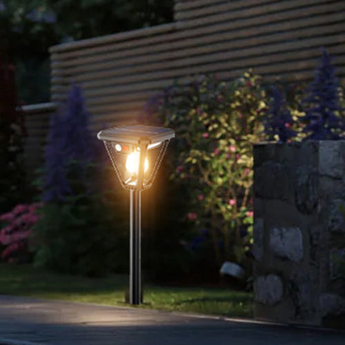 Contemporary Industrial Human Body Sensing LED Solar Waterproof Lawn Insert Light For Outdoor Patio | Bowlift
