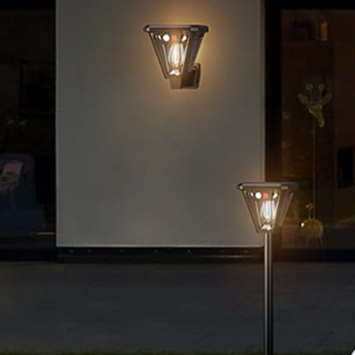 Contemporary Industrial Human Body Sensing LED Solar Waterproof Lawn Insert Light For Outdoor Patio | Bowlift