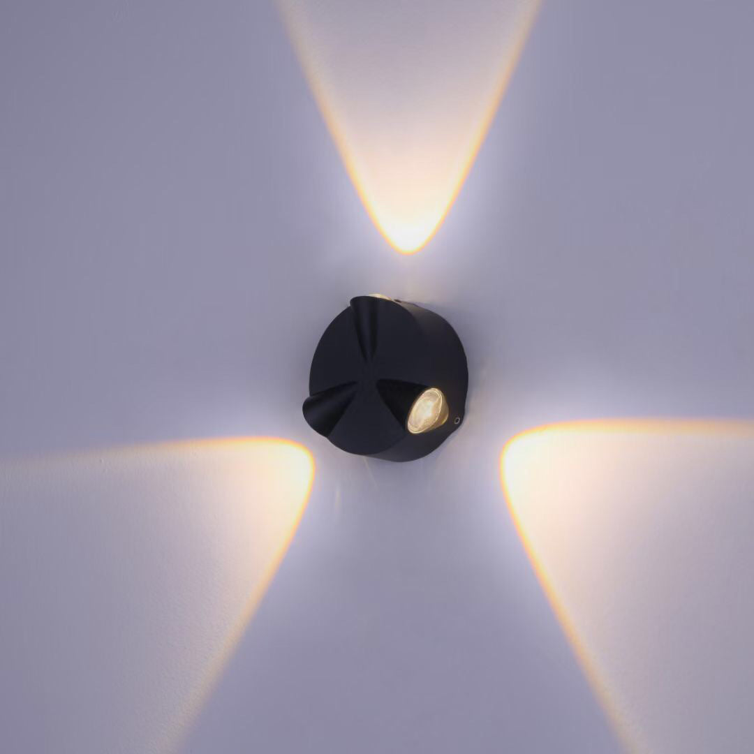 Contemporary Simplicity Round Aluminum LED Outdoor Wall Sconce Lamp For Outdoor Patio | Bowlift