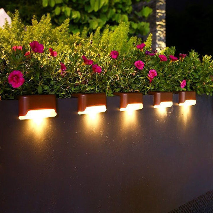 Contemporary Industrial PP Square Waterproof LED Solar Outdoor Step Light For Garden | Bowlift