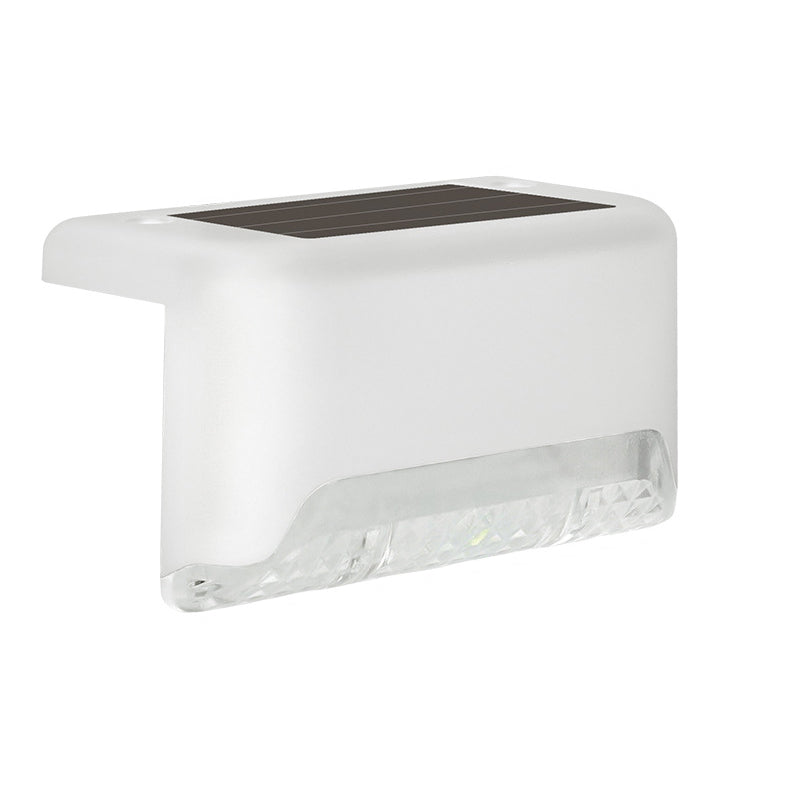 Contemporary Industrial PP Square Waterproof LED Solar Outdoor Step Light For Garden | Bowlift