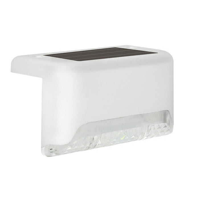 Contemporary Industrial PP Square Waterproof LED Solar Outdoor Step Light For Garden | Bowlift