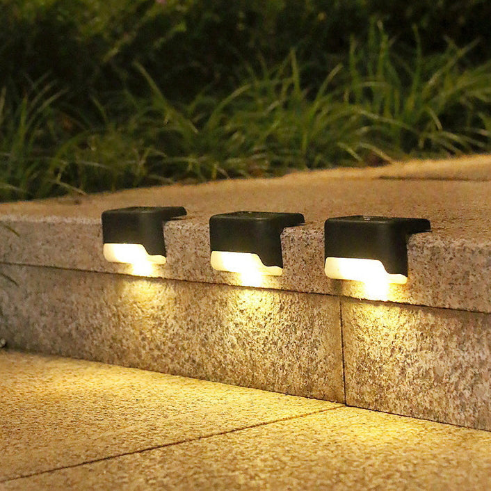Contemporary Industrial PP Square Waterproof LED Solar Outdoor Step Light For Garden | Bowlift