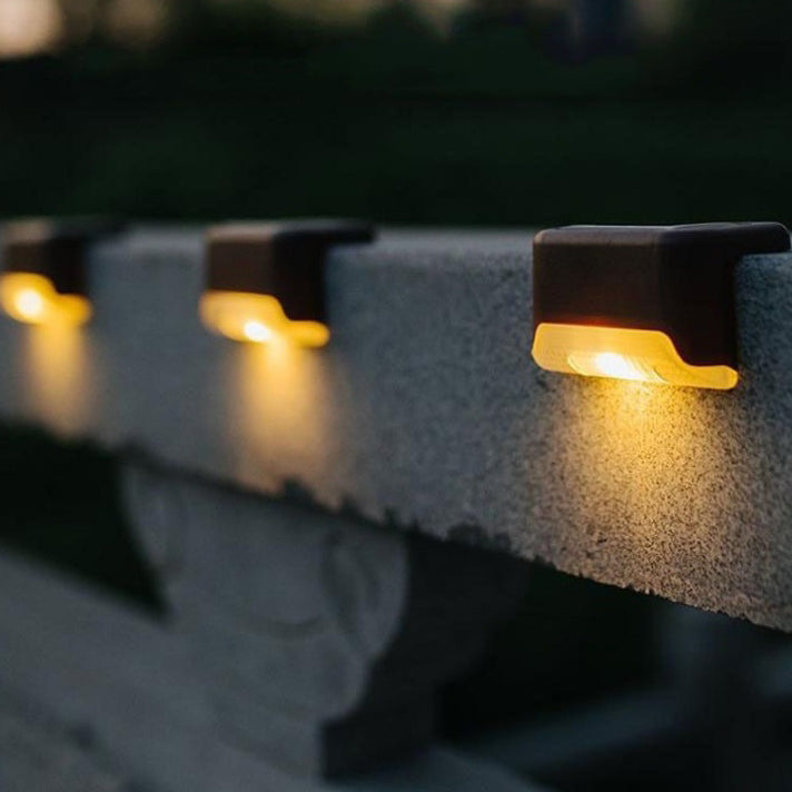 Contemporary Industrial PP Square Waterproof LED Solar Outdoor Step Light For Garden | Bowlift